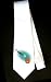 Party Decoration Necktie with flame, global warming, pan, fire, out of the frying pan into the fire, world, earth, globe