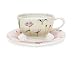 Portmeirion Laura Stoddard Up the Garden Path Teacup & Saucer 7 oz.