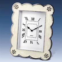 SCALLOPED CLOCK STONES EPOXY by Godinger