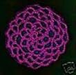 Magenta Hair Net Crocheted Hair Bun Cover- MEDIUM