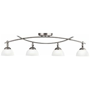 Kichler Lighting 42164AP Bellamy 4-Light Halogen Directional Fixed Rail Light, Antique...