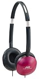 JVC HA-S150-R Retro Stylish Lightweight Headphones - Red