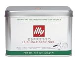 Individually Wrapped illy E.S.E. Servings Decaf (pods), Medium Roast, 18 - 0.24oz Single Servings