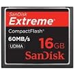 SanDisk 16GB 60MB/s Extreme Compact Flash Card SDCFX-016G-A61   (US Retail Package)