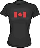 Canadian Flag Logo Canada Women's Tee Shirt in 6 Colors Small thru XXL