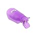 Sannysis 10PC Nail Art Soak Off Cap Clip UV Gel Polish Remover Wrap Tool Plastic (Purple)
