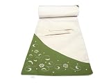 Reversible, Handmade Table Runner in Half Moon Design