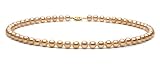 AA+ Quality, 7.0-8.0 mm Pink/Peach Freshwater Pearl Necklace
