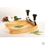 Arcosteel Mezzaluna Carving Board / Bowl and Mincing Knife Set