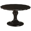 Rosanna Rococo Noir Black Small 8.25-Inch Cake Pedestal, Gift-boxed