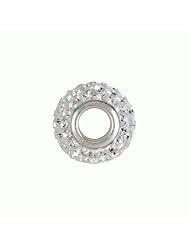 Roundel Bead with Crystals