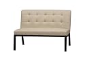 Trento Slipper Love Seat Ivory