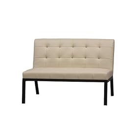 Trento Slipper Love Seat Ivory