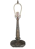 IMAGE OF Meyda Tiffany 11586 One Light Nouveau Flower Table Lamp Base, Mahogany Bronze Finish