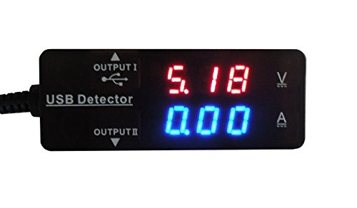 Lightningkid dual usb output charger voltage ampere current meter…