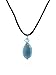 Necklace - N522 - Genuine Blue Agate Semi Precious title=