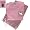 Women's pink plaid PJ's German Shepherd White