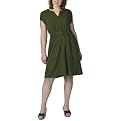 Mossimo&reg; Black Button Front Dress - Military Green