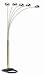 Arch Design 84hieght 5-arm Arch Floor Lamp with Dimmer Switch in Polish Brass Finish