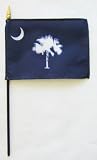South Carolina - 4 x 6 State Stick Flag