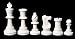 US Chess Federation's Triple Weighted Regulation Plastic Chessmen