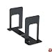 UNIVERSAL OFFICE PRODUCTS Jumbo Deluxe Bookends w/Nonskid Padded Base, 5-7/8 x 8-1/4 x 9, Metal, Black