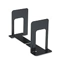 UNIVERSAL OFFICE PRODUCTS Jumbo Economy Bookends with Standard Base, 5-7/8 x 8-1/4 x 9, Steel, Black