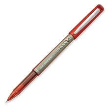 Pilot Precise V5 BeGreen Rolling Ball Pens, Extra Fine Point, Red Ink, Dozen Box (26302)