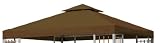 from Kurtis Home Living Kurtis Harrington Outdoor Garden Deluxe Gazebo Replacement Canopy - Brown Model KHL414001