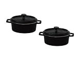 Staub �Z���~�b�N�R�R�b�g�I�[�o��11cm 2pcs�Z�b�g �u���b�N 40509-673