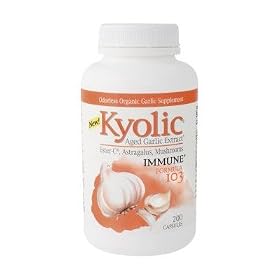 Kyolic Garlic Formula 103 Immune Formula (200 Capsules) by Wakunaga / Kyolic