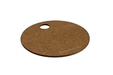 Epicurean Camp Series 7-1/2-Inch Round Recycled Cardboard Cutting Board, Nutmeg