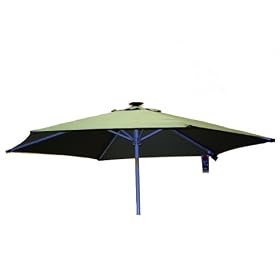 9' Alum.& Steel Solar Market Umbrella