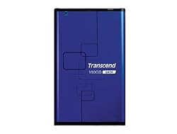 Transcend TS160GSJ25B-S StoreJet 2.5-Inch SATA Aluminum Housing With 160GB SATA HDD (Blue)