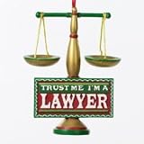 TRUST ME IM A LAWYER ORNAMENT  TRUST ME IM A LAWYER ORNAMENT  Christmas Ornament