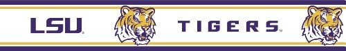 LSU Tigers Licensed Self Adhesive Wall Border Bundles