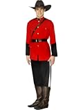 Royal Canadian Horse Police Cop Mountie Costume Adult Large