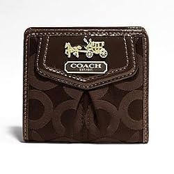 Coach Op Art Madison Signature Small Wallet 43255 Brown