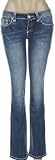 Cross on Back Rear Pocket Bootcut Jeans