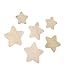 Darice 9162-22 Wood Star Assorted, Natural