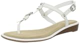 Etienne Aigner Women’s Deluxe Thong Sandal,White,9 M US