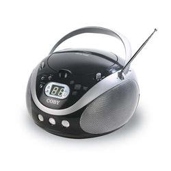 Coby CX-CD241 Portable CD Player with AM/FM Stereo Tuner, Black