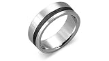Unisex Surgical Steel Ring Band Size 7