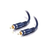 C2G 29118 Velocity Bass Management Subwoofer Cable 12ft Blue