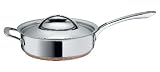 Raymond Blanc by Anolon Stainless Steel Covered Saute with Helper Handle, 24 cm, 3.1 Litre
