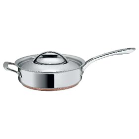 Raymond Blanc by Anolon Stainless Steel Covered Saute with Helper Handle, 24 cm, 3.1 Litre