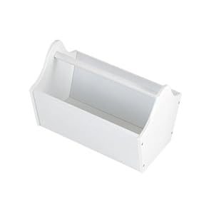 Kid's Toy Storage Caddy in White Finish