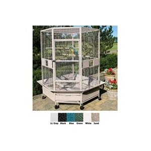 X-Large Corner Bird Cage - X-LARGE CORNER CAGE - BLUE