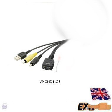 Ex-Pro - Sony VMC-MD1 VMCMD1 - AV / USB input Audio Video Multi connecting Cable Lead for :- DSC-T70, DSC-T9, DSC-W100