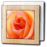 Peach Rose - 6 Inch Tile Napkin Holder